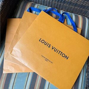 LOUIS VUITTON shopping bags - bundle of 3